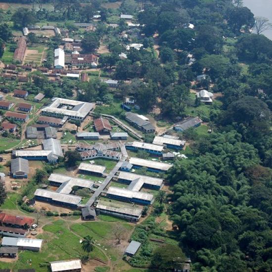 Vanga Hospital aerial view