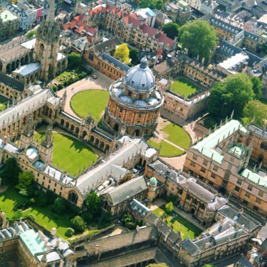Oxford colleges from the air