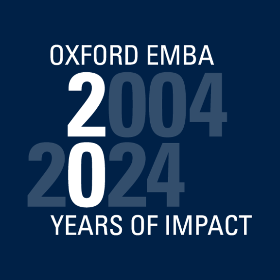 Oxford EMBA 2004 - 2024  years of impact