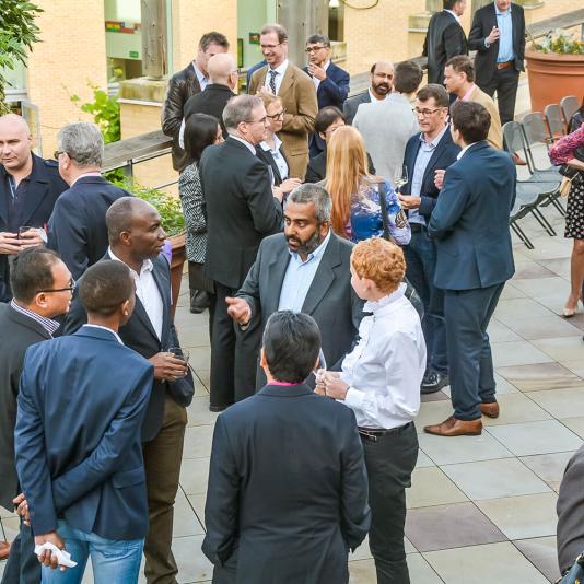 A relaxed daytime networking gathering