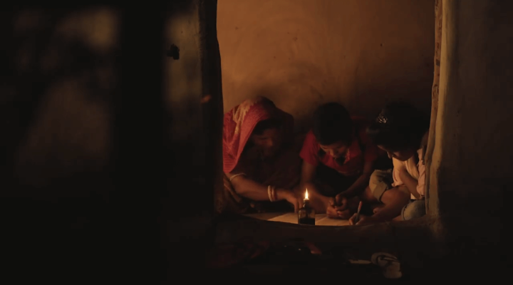 Villagers in dark room